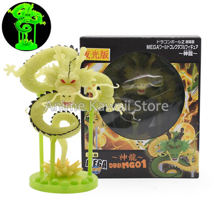 Dragon Ball Z Anime Shenlong Figures Set Esferas Del Dragon and 7 Stars Dragonball Balls 3.5cm Shelf Figurine Collection Model