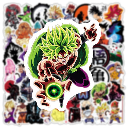 10/30/50PCS Dragon Ball Cool Anime Stickers Decals Decoration DIY Phone Notebook Suitcase Laptop Fridge Wall Graffiti Sticker