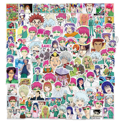 100pcs Varied Anime Stickers Attack on Titan / Spirited Away / Tokyo Avengers / Dragon Ball / Naruto Sticker Cute Sticker Pack