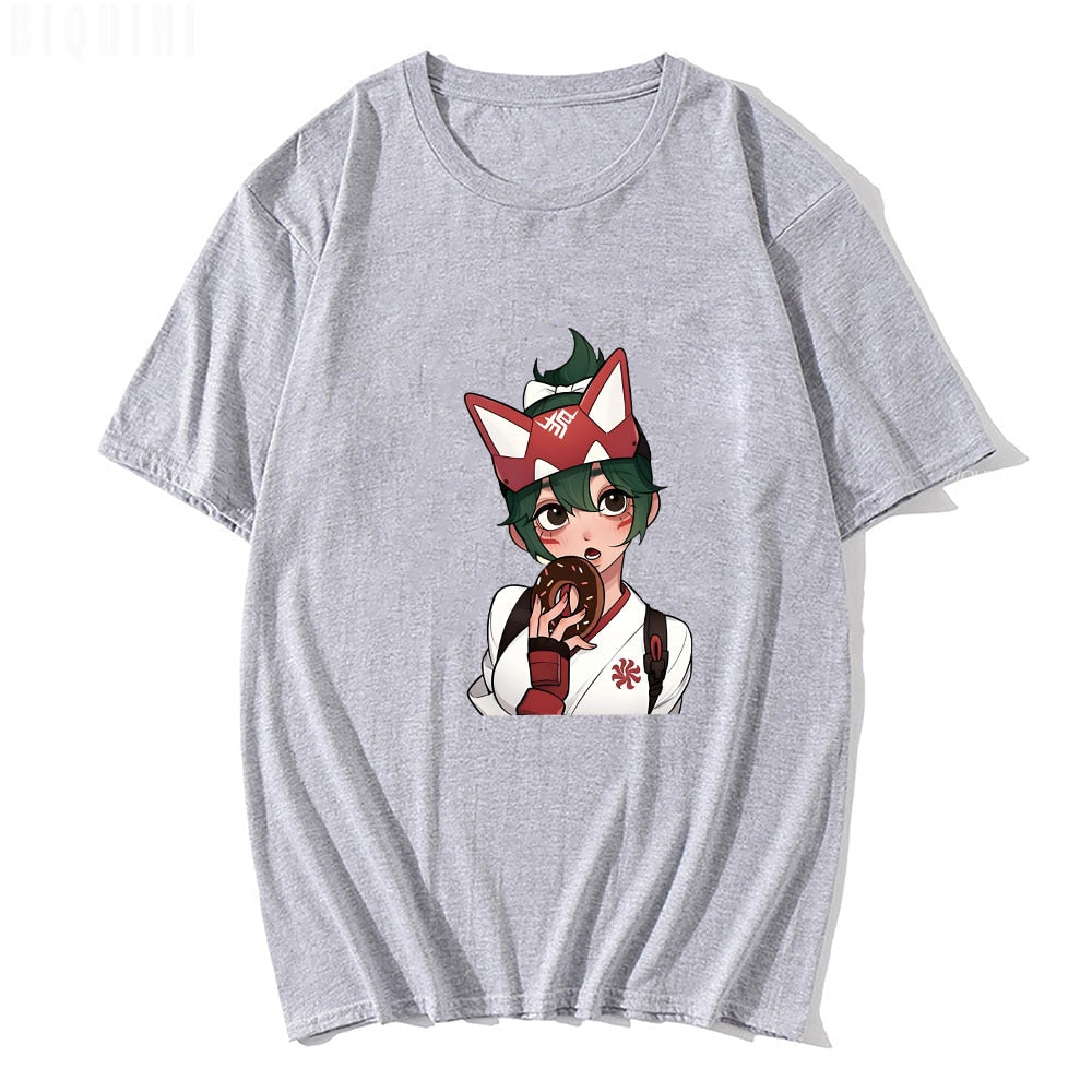 Anime Overwatch 2 T Shirts Manga T Shirt Graphic Kawaii Men/women T-Shirts Hip Hop Sweatshirt Summer T-shirt Cotton TShirt