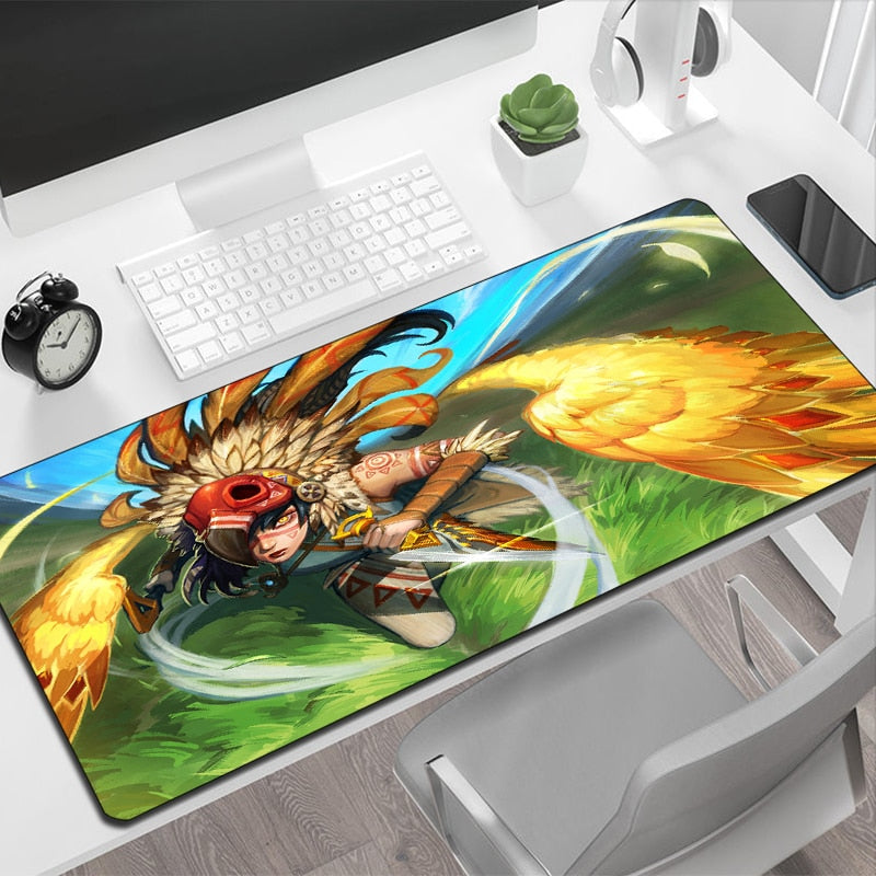 Keyboard Mouse Pad League of Legends Akali Kawaii Gaming Mat Large Mausepad Anime Mats Pc Mause Computer Accessories Gamer Pads