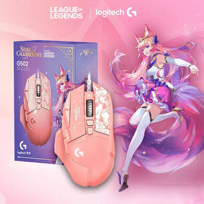 Logitech G502 Hero League of Legends Star Guardian Edtion Wired Gaming Mouse 25K Sensor 11 Programmable Buttons Gaming Mice