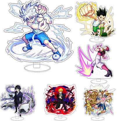 1 Pcs Cartoon Anime Hunter X Hunter Acrylic Stand Model Gon Freecss Hisoka Killua Zoldyck Desk Decor Plate Action Figure Toys