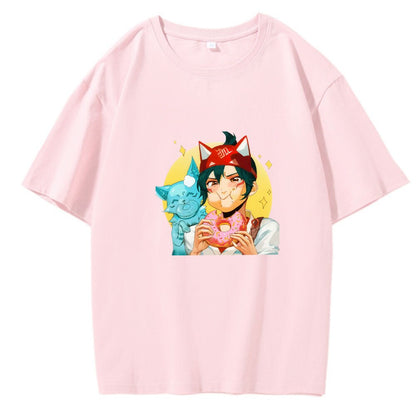 Overwatch 2 Anime T Shirt Men Women Round Neck Casual Oversized Graphic Tees Short Sleeve Tops Clothing Graphic Kawaii T-Shirt