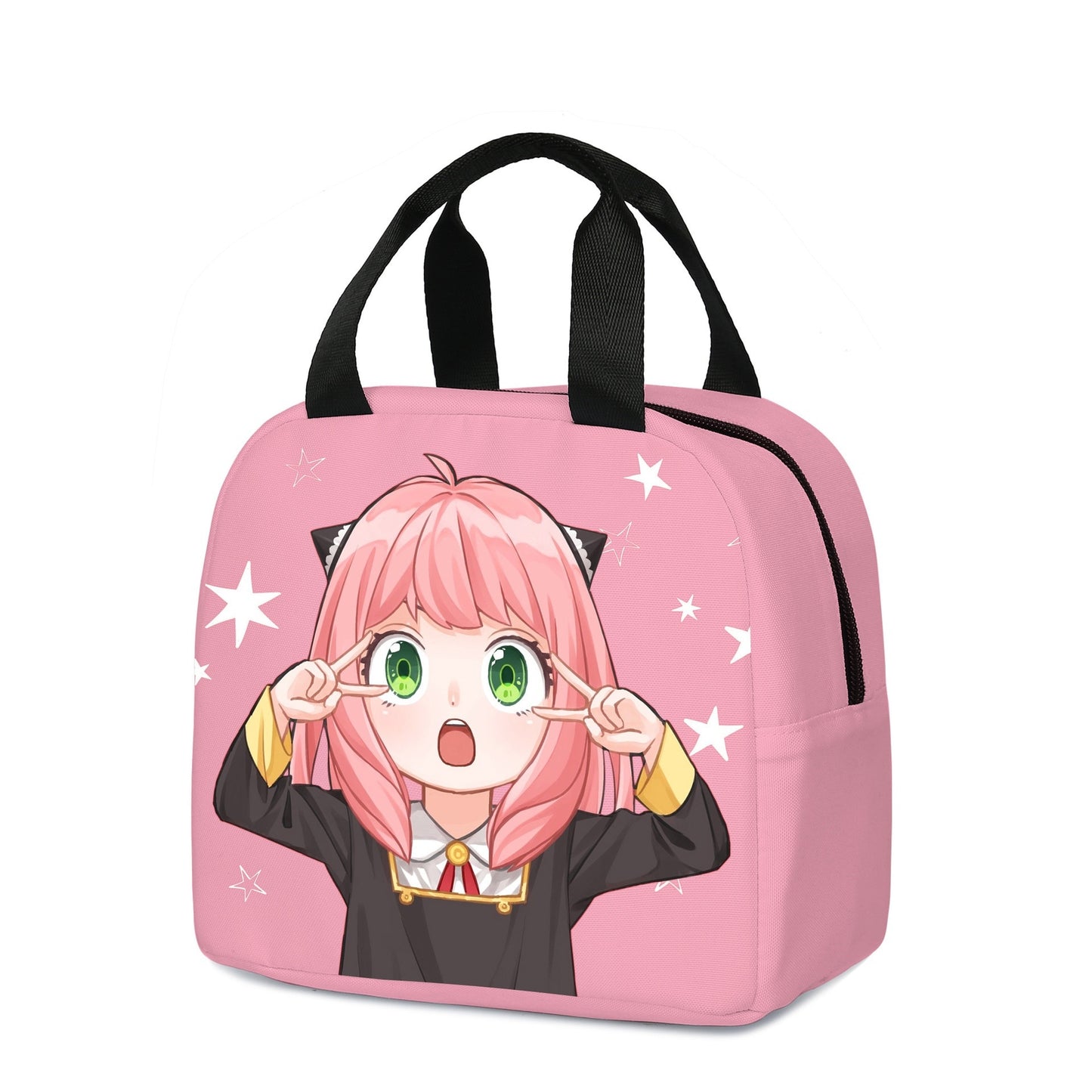 Spy X Family Anya Anime Insulated Polyester Lunch Bags Multifunction Cooler Thermal Food Women Men Travel Work Lunch Bags