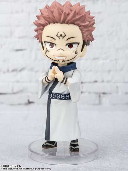 Bandai Original Figuarts Mini Jujutsu Kaisen Itadori Yuji Q Version Figure Anime Accessories Toy Gift Ornaments Collectibles