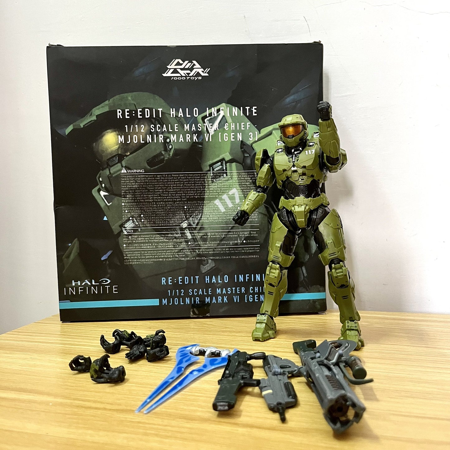 Re: Edit Halo Infinate 1/12 Scale Master Chief Mjolnir Mark VI Gen 3 Action Figure Joint Moveable Model Toys Desk Decor 18cm