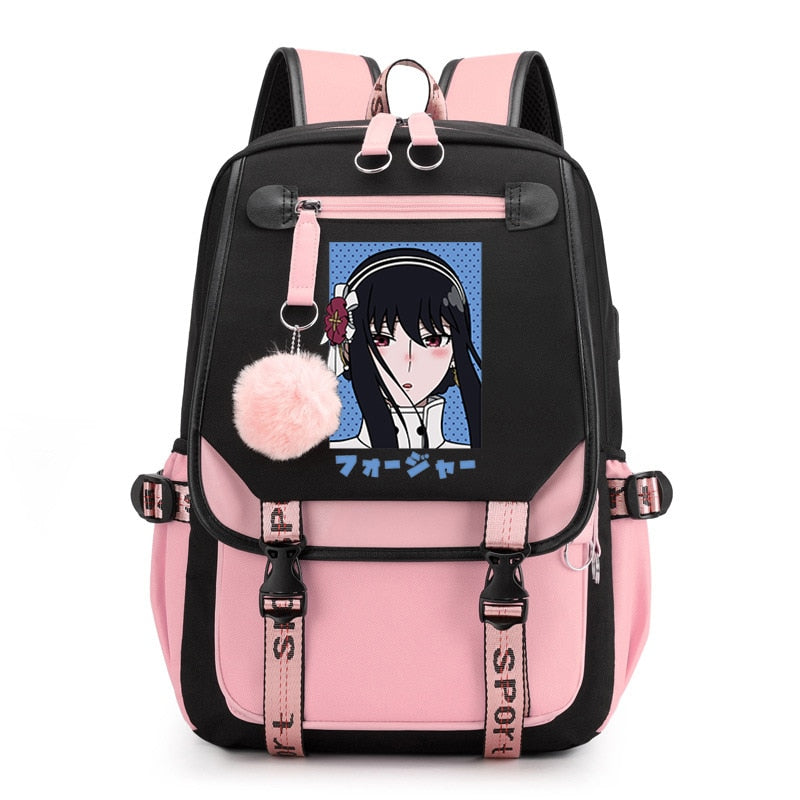 Spy X Family Anya Forger Anime Primary School Backpacks Waterproof Children School Bags Girls Travel Backpack SchoolBag Mochila