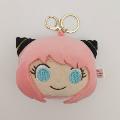 Spy X Family Plush Key Chain Anime Keychain Kawaii Girl Anya Cartoon Plush Pendant Bag Car Decorate Toys Birthday Christmasgifts