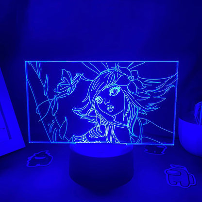 Game League of Legends Neeko The Curious Chameleon 3D Led Neon Night Lights Bedroom Table Decor Game LOL Lava Lamp Gifts For Kid