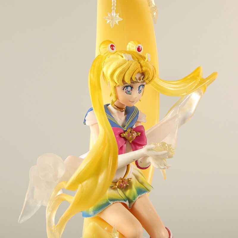 20CM Sailor Moon Anime Tsukino Usagi PVC Moon Hare Sailor Moon Zero Figure Cartoon Character Model Toy Collection Gift Anime Toy