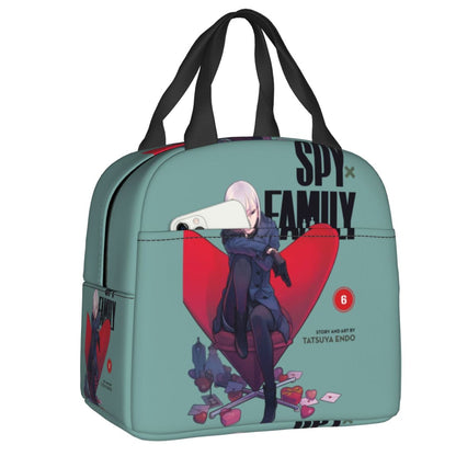 Spy X Family Anya Bond Cartoon Anime Resuable Lunch Boxes Multifunction Cooler Thermal Food Insulated Lunch Bag School Children