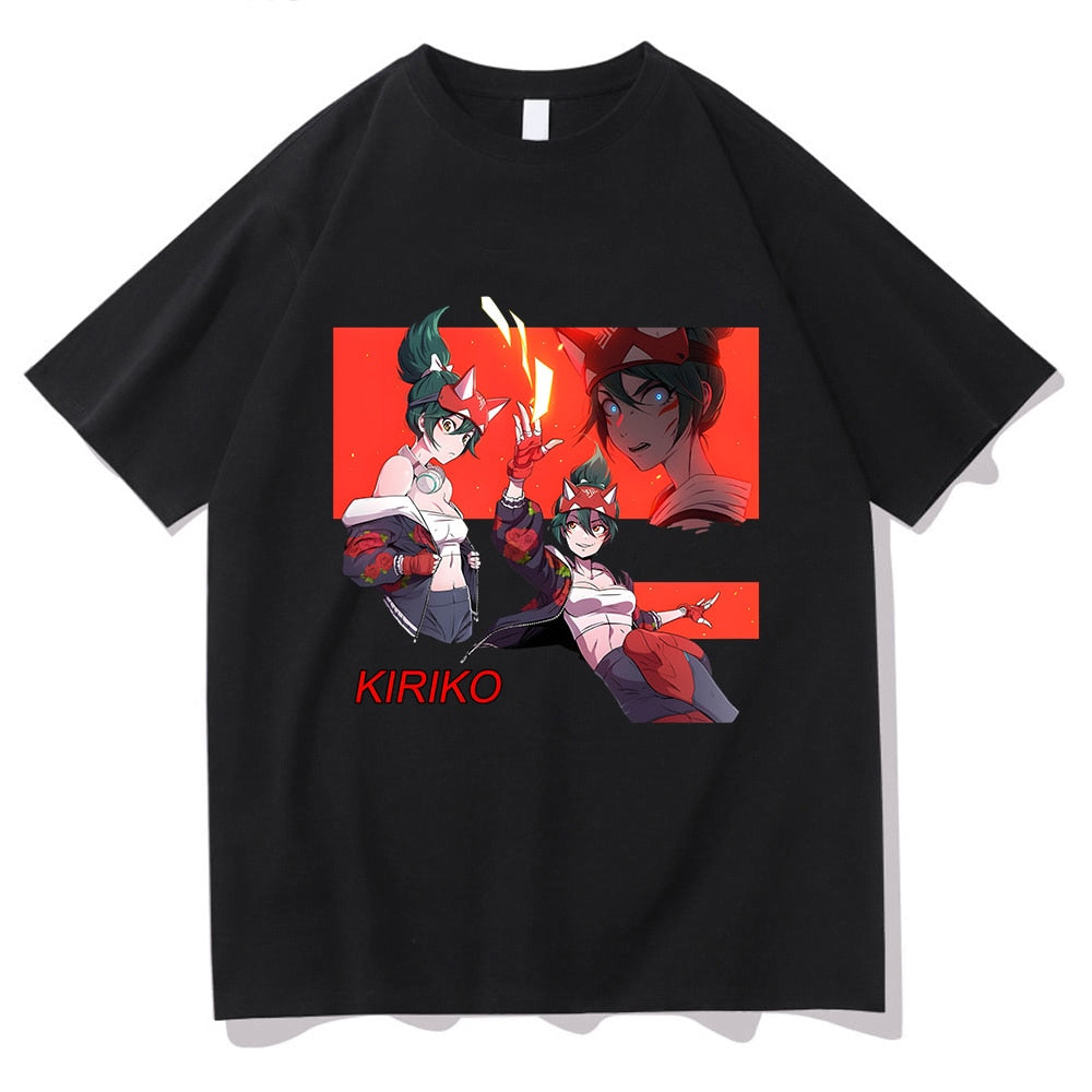 Kiriko Game Overwatch 2 T-shirts WOMEN 100% Cotton T Shirts Sense of Design Tshirts Handsome Casual Regular Fit Fashion Cartoon