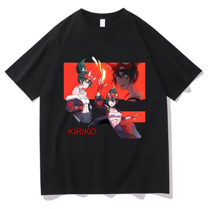 Kiriko Game Overwatch 2 T-shirts WOMEN 100% Cotton T Shirts Sense of Design Tshirts Handsome Casual Regular Fit Fashion Cartoon