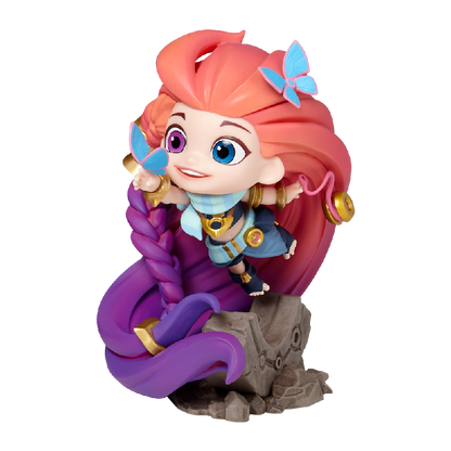 League Of Legends Aspect Of Twilight Zoe Q Version Action Figures Game Periphery Model Desktop Collectibles Gift Toy For Boy