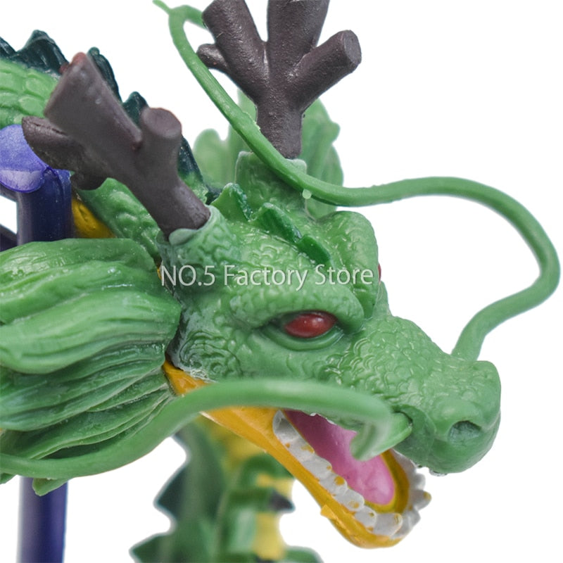 11cm Dragon Ball Cyan Dragon Handmade Model Cake Decoration DBZ Shenron Porunga Anime Figure Doll Toy Car Ornament Birthday Gift