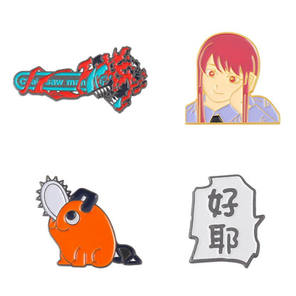 4-5pcs/Set Anime Pins Suit Enamel Pin JOJO's Bizarre Adventure Attack on Titan Jujutsu Kaisen Brooches Gift Friend Wholesale