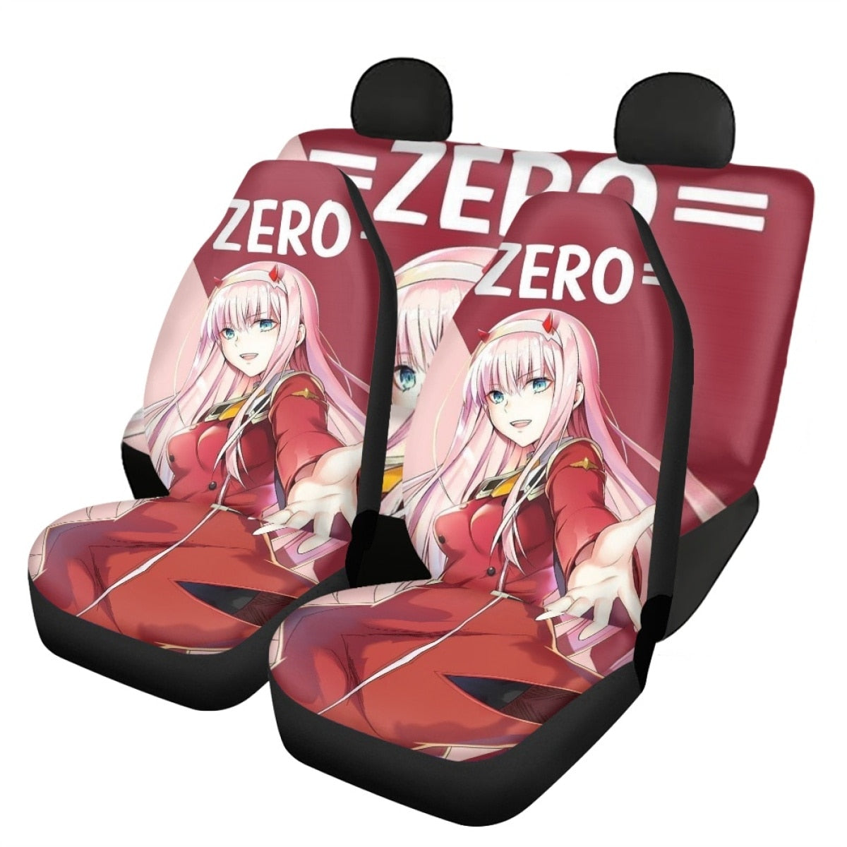 Re: Zero Rem Ram 3D Printing Anime Universal Fit Car Seat Covers Black Front Seat Durable Washable Auto Mads Vehicle Seat Covers