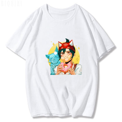 Overwatch 2 Anime T Shirt Men Women Round Neck Casual Oversized Graphic Tees Short Sleeve Tops Clothing Graphic Kawaii T-Shirt