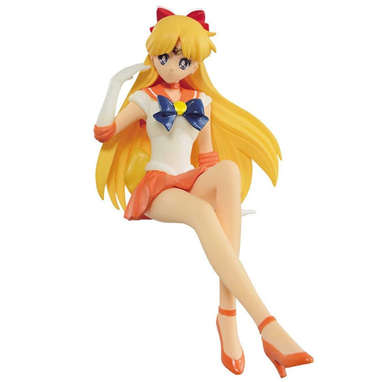 Anime Figure Sailor Moon Crystal Power Transformation Kawaii Girl Action Figurines Pvc Girl Model Doll Statue Toy Decor Kids Toy