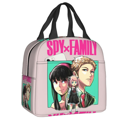 Spy X Family Anya Bond Cartoon Anime Resuable Lunch Boxes Multifunction Cooler Thermal Food Insulated Lunch Bag School Children