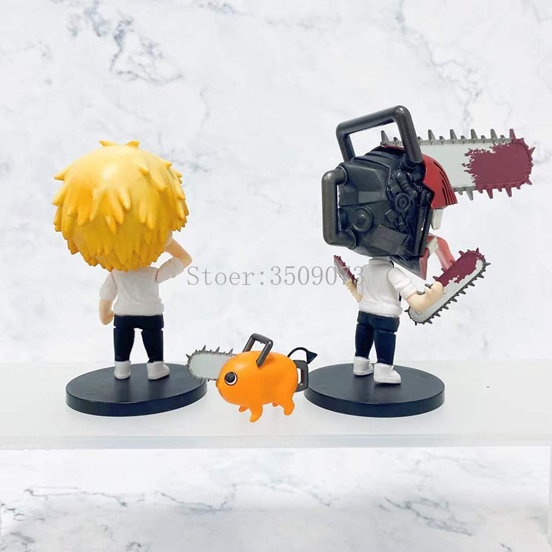 10cm Chainsaw Man Anime Figure #1560 Denji #1580 Power Action Figure Chainsaw Man Denj/Power Figurine Random 1pcs