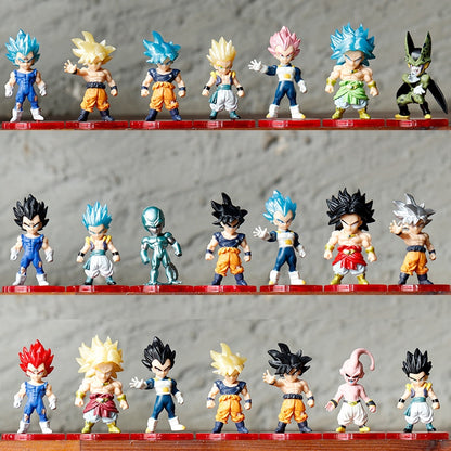 Dragon ball  Figure 5cm Anime Figure Blind Box Mystery Box  Figure Lucky Box Son Goku Vegeta Anime Gogeta Mini Cute Figure