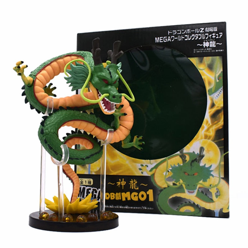 Dragon Ball Z Anime Shenlong Figures Set Esferas Del Dragon and 7 Stars Dragonball Balls 3.5cm Shelf Figurine Collection Model