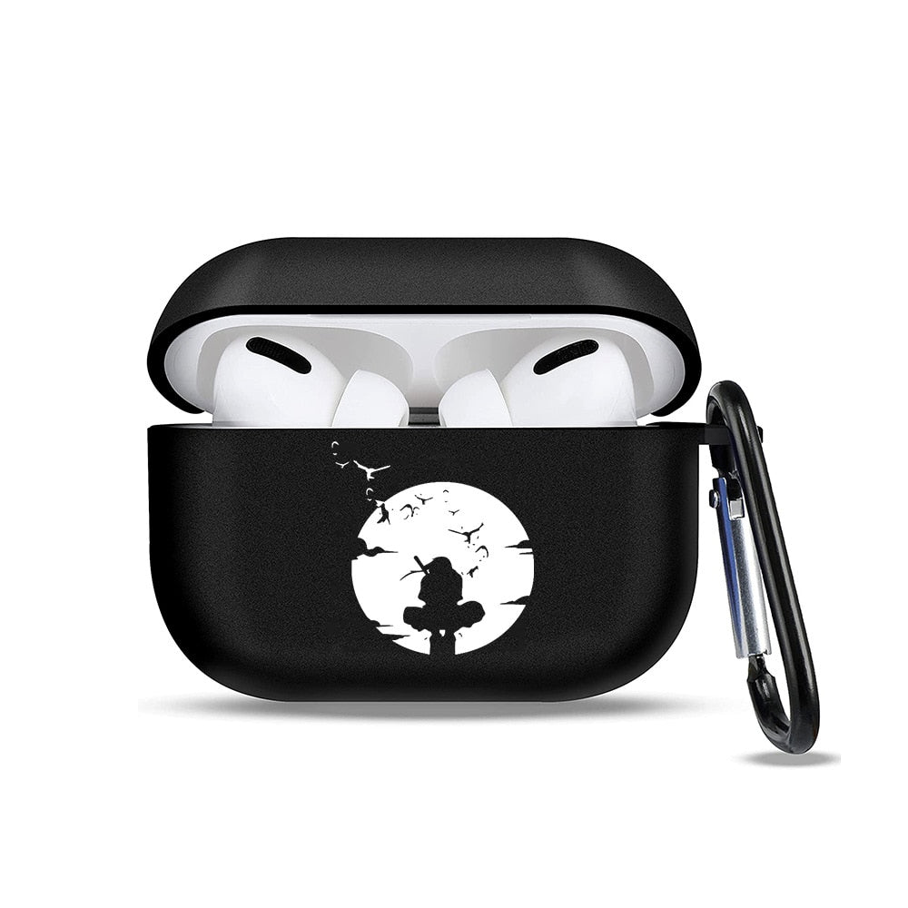 Anime Naruto Soft Earphone Case for Apple Airpods 1 2 3 Pro Cartoons Akatsuki Itachi Bluetooth Headphone Protective Cover Gifts