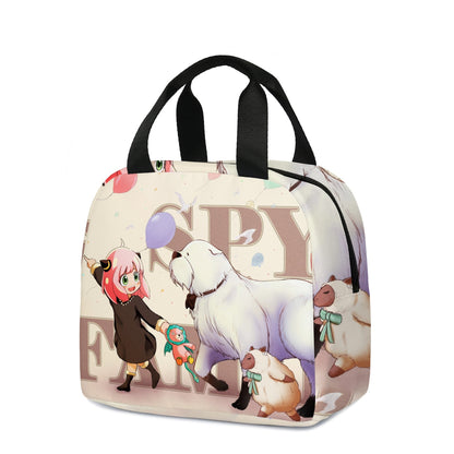 Spy X Family Anya Anime Insulated Polyester Lunch Bags Multifunction Cooler Thermal Food Women Men Travel Work Lunch Bags