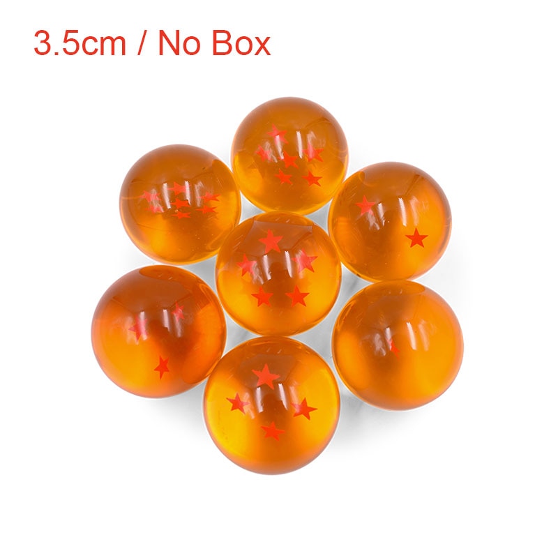 Dragon Ball Z Anime Shenlong Figures Set Esferas Del Dragon and 7 Stars Dragonball Balls 3.5cm Shelf Figurine Collection Model