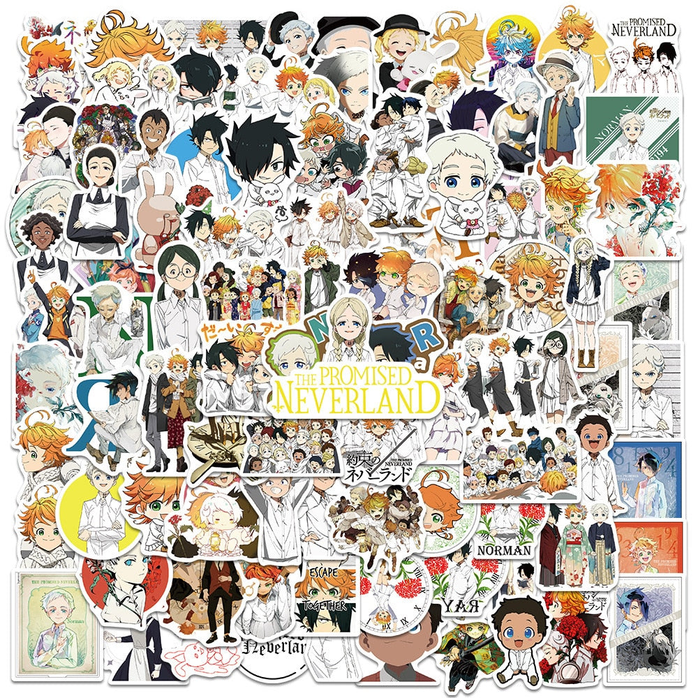 100pcs Varied Anime Stickers Attack on Titan / Spirited Away / Tokyo Avengers / Dragon Ball / Naruto Sticker Cute Sticker Pack