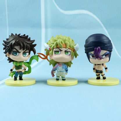 JoJo's Bizarre Adventure Doll Model Cartoon Q Version Twisted Egg Models Ornaments Anime Figures Pvc Model Toys