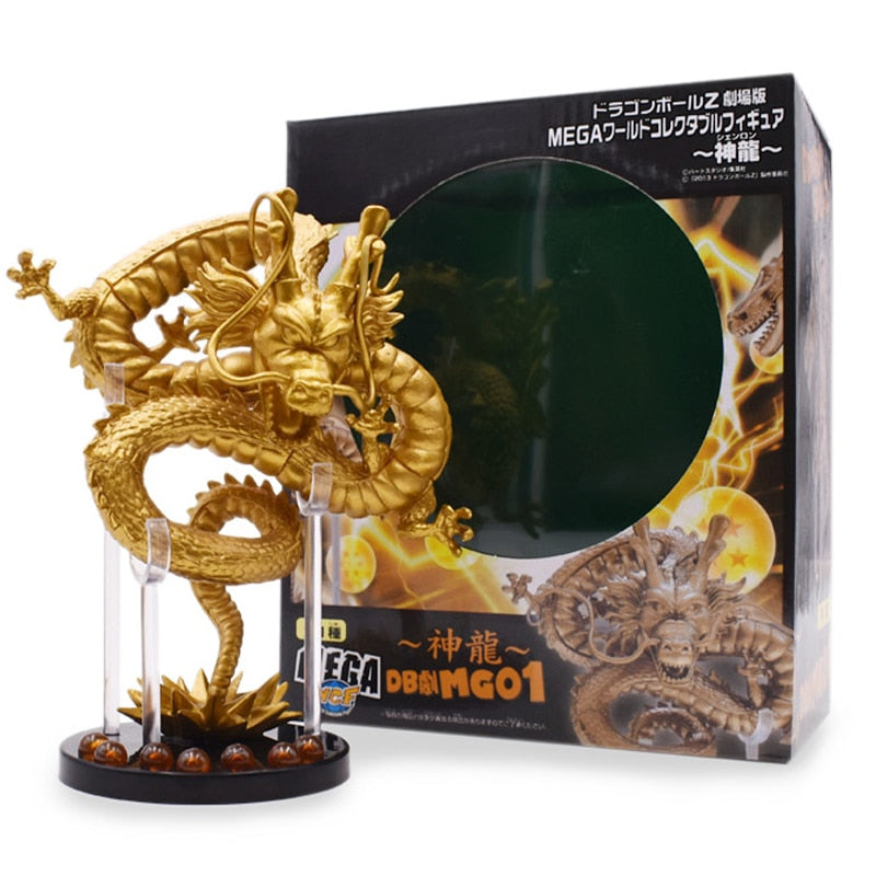 Dragon Ball Z Anime Shenlong Figures Set Esferas Del Dragon and 7 Stars Dragonball Balls 3.5cm Shelf Figurine Collection Model