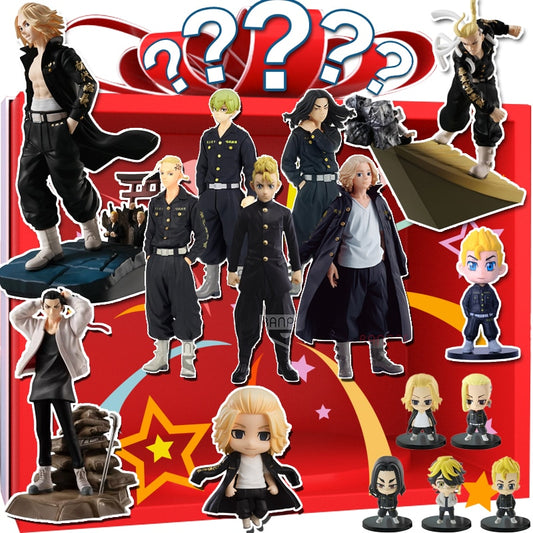 Tokyo Revengers Mystery Box Figure Blind Box Anime Best Gift for Animer Mikey Draken Baji Keisuke Figure Lucky Box