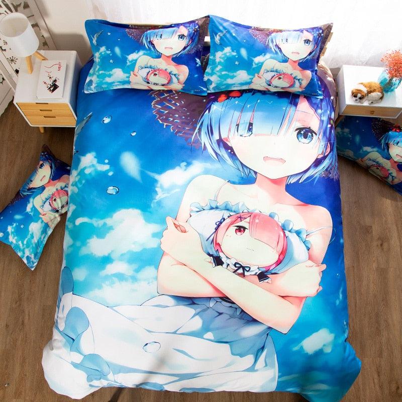 Bedding Sets Re: Zero In A Different World From Zero Rem Single Twin Queen Quilt Bed Cover Duvet Cover Pillow Case 2-3 Pieces Set