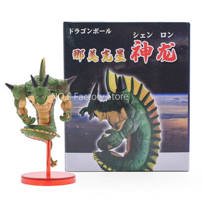 11cm Dragon Ball Cyan Dragon Handmade Model Cake Decoration DBZ Shenron Porunga Anime Figure Doll Toy Car Ornament Birthday Gift