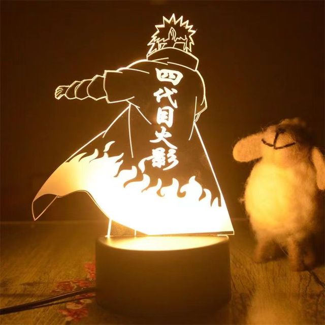 Anime Naruto Uzumaki LED Night Light  Kakashi Table lamp Toys Hatake Akatsuki Figures 3d Lamp Toys Birthday&amp;ChristmasGift