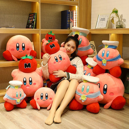 Star Kirby Doll Plush Stuffed Toys Love Chef Strawberry Pillow Pendant Children&#39;s Birthday Christmas Gift