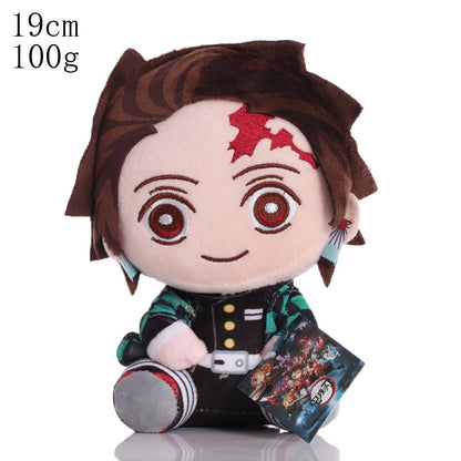 Devil&#39;s Blade Anime Plush Stuffed Toys Demon Slayer Cartoon Figure Manga Dolls Kimetsu Tanjirou Nezuko Kids Birthday Gifts Decor