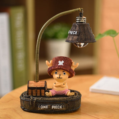 BANADAI Anime One Piece Luffy Figures Toy 17cm Cute One Piece Chopper Figure With Night Lamp Light Home Decoration Figuras Toys