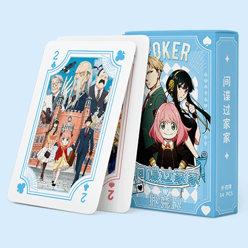 Demon Slayer Poker playing cards board games Anime Nezuko child kids Children toys deck card manga Jujutsu Kaisen Spy X Family