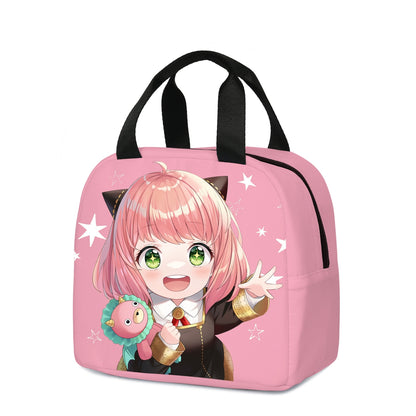 Spy X Family Anya Anime Insulated Polyester Lunch Bags Multifunction Cooler Thermal Food Women Men Travel Work Lunch Bags