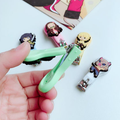 1 Pcs Kawaii Anime Demon Slayer Kimetsu No Yaiba Kamado Tanjirou Nezuko Cosplay Props Nail Clippers Nail Scissor Model Toys Gift