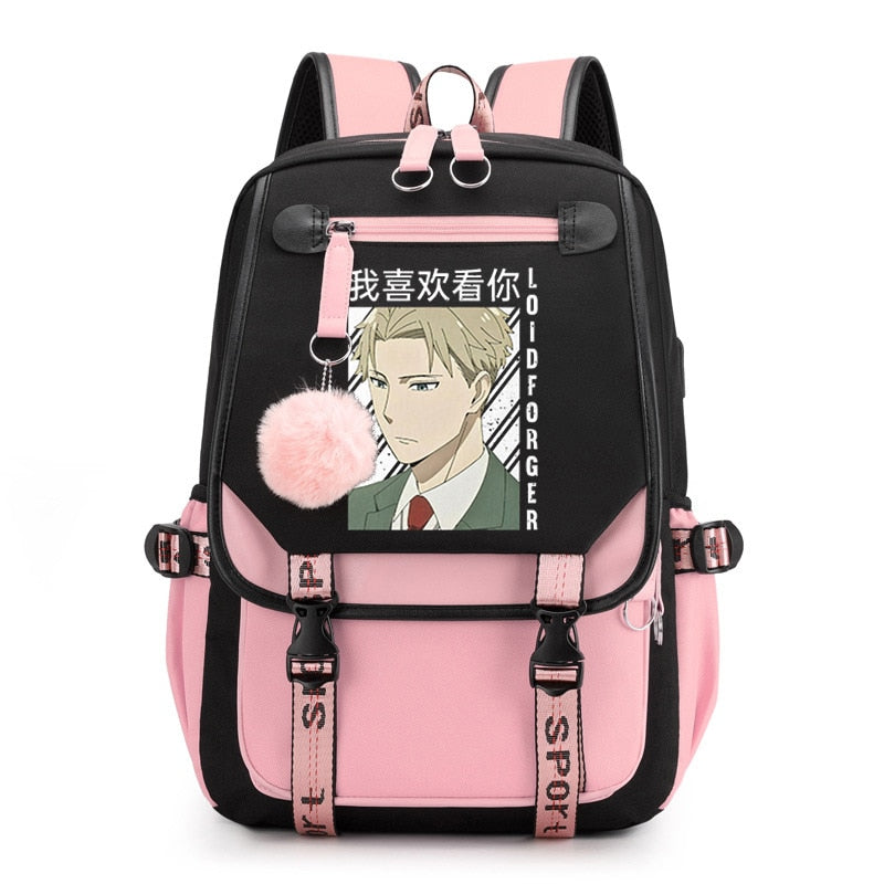 Spy X Family Anya Forger Anime Primary School Backpacks Waterproof Children School Bags Girls Travel Backpack SchoolBag Mochila