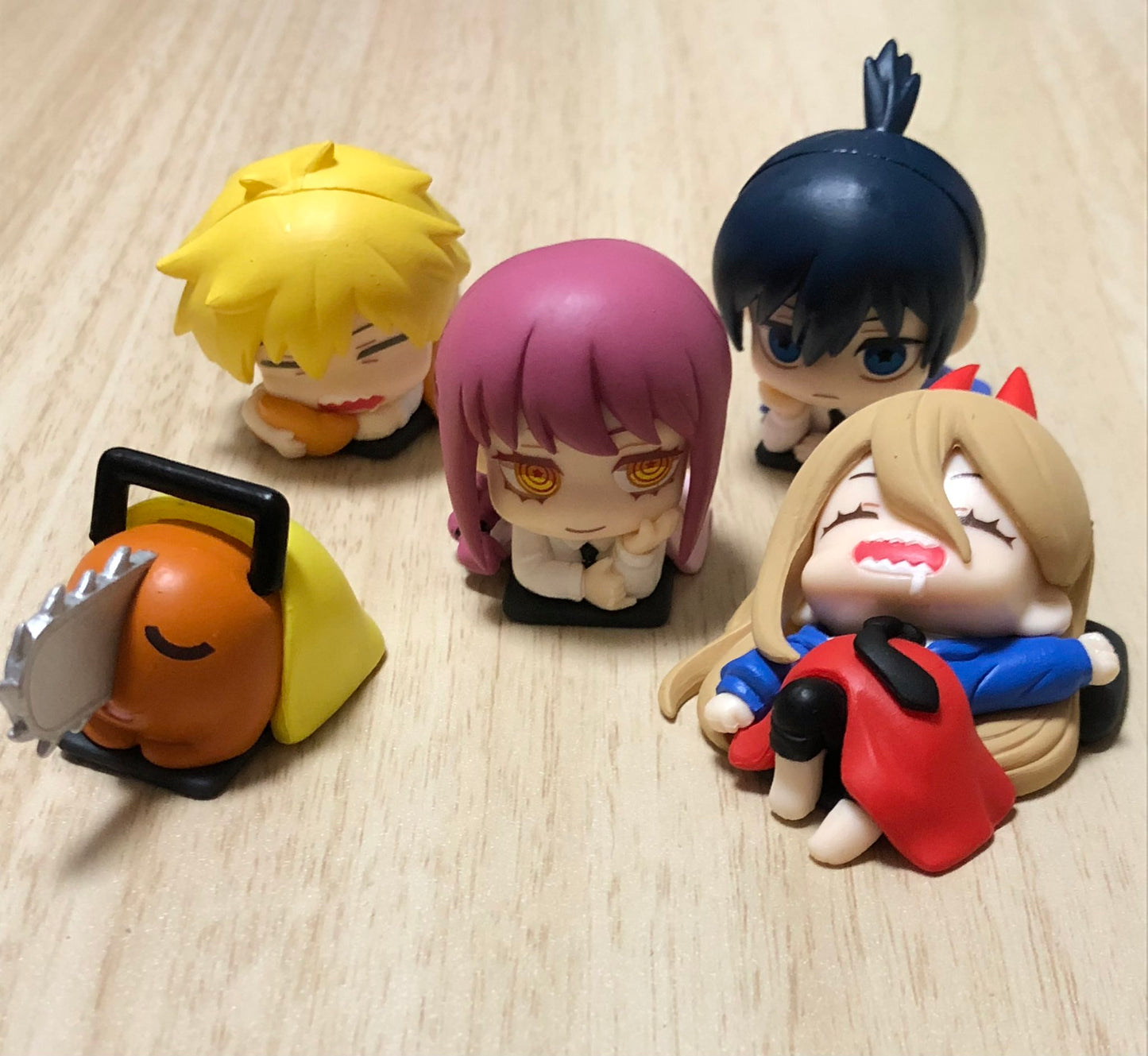 Stasto stand stone capsule toys anime Onemutan chainsaw man Denji Pochita Makima Aki Hayakawa power sleeping figures gashapon