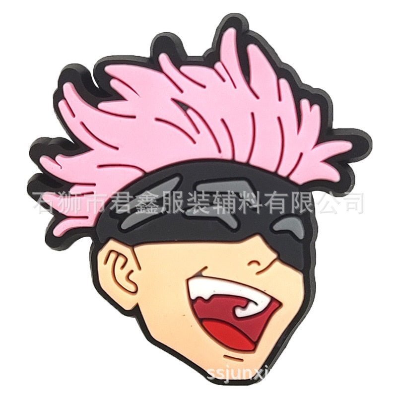 Jujutsu Kaisen Anime Removable Crocs Shoe Buckle Decoration Single Sale Wholesale Sneakers Accessories Decorations Boys Gifts