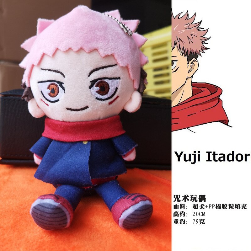 10cm Anime Jujutsu Kaisen Gojo Satoru Fushiguro Megumi Itadori Yuji Plush Soft Stuffed Toys Dolls Pendant Keychain Kids Gift