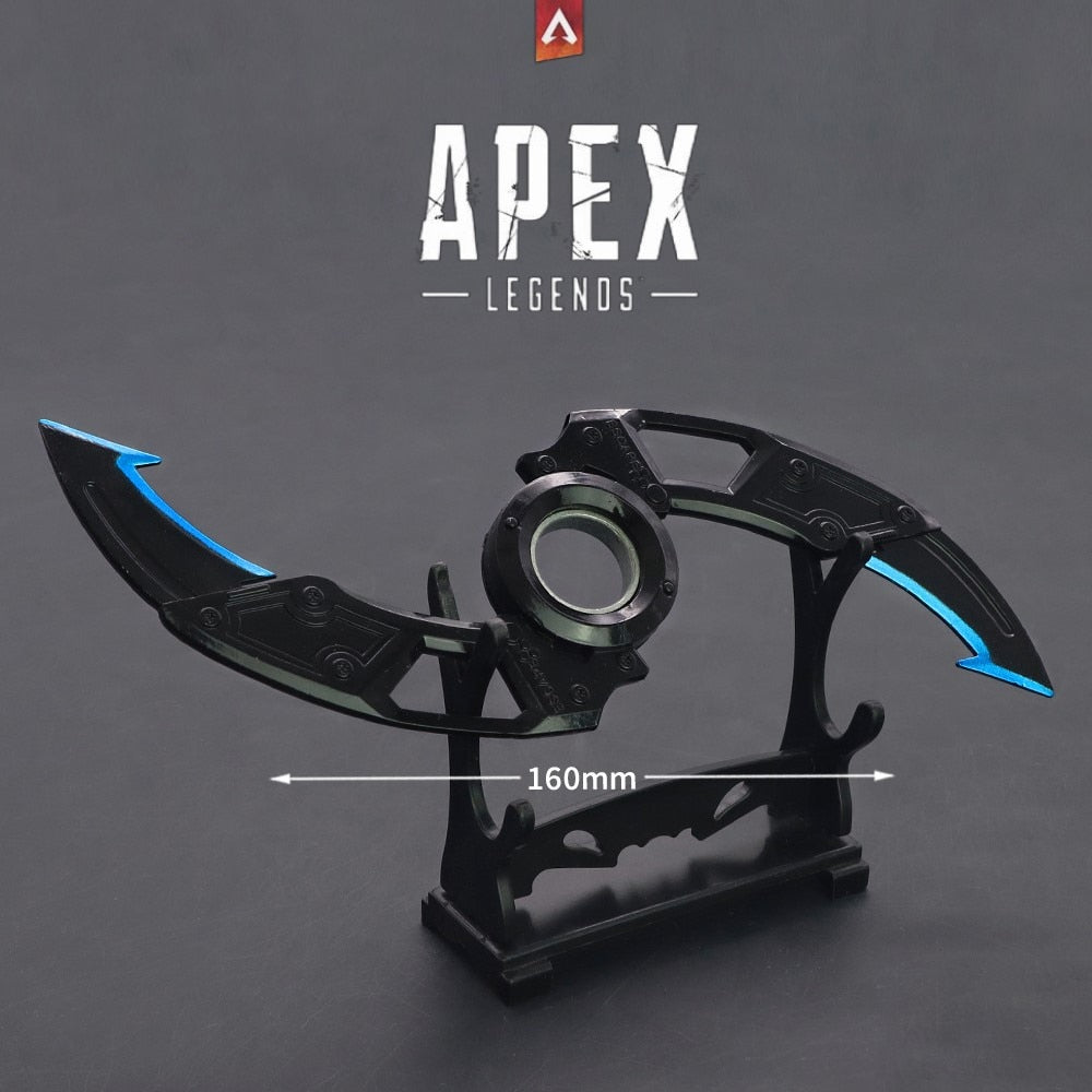 20pcs Apex Legends Heirloom Octane Game Keychain Weapon Butterfly Knife Biwon Blade Legacy Spear Kunai Raven Bite Model Kid Toys