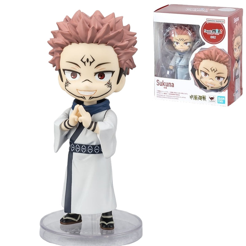 Bandai Original Figuarts Mini Jujutsu Kaisen Itadori Yuji Q Version Figure Anime Accessories Toy Gift Ornaments Collectibles